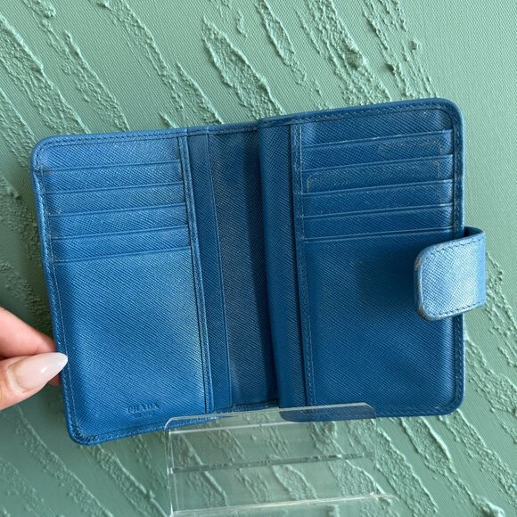 Prada Blue Leather Wallet - Picture 6 of 7